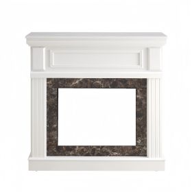 Only Mantel (NOT INCLUDED FIREPLACE) -White,41.34"W*14"D*40"H