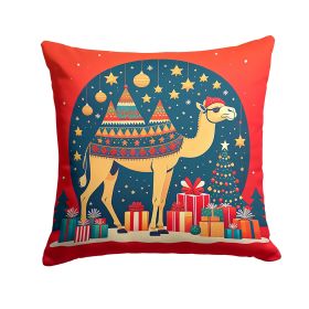 NEW Camel Christmas Throw Pillow Machine Washable, Indoor Outdoor Decorative Pillow for Couch, Bed or Patio, 14Hx14W