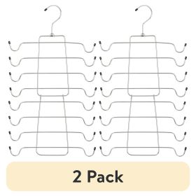 (2 pack) Folding Tank Top & Bra Hanger for Adult, Heavy Duty Metal, Space Saving