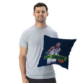 Minnesota Timberwolves NBA Anthony Edwards Throw Pillow 18 x 18 inches