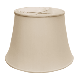 Slant Euro Bell Softback Lampshade With Washer Fitter, Champagne (Color: Champagne)