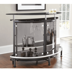 Ariana - Bar Table Or Server - Black (Color: Black)