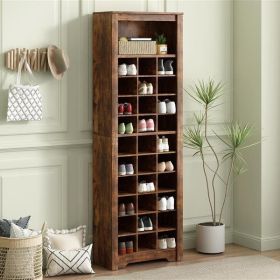 Fashion Design 30 Shoe Cabinet Console, Modern Shoe Cabinet, Prohibited Platform Temu (Color: Brown)
